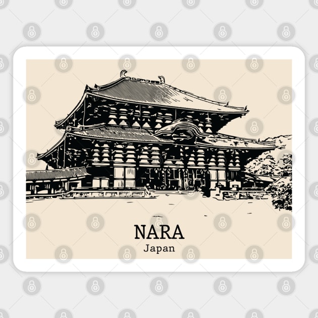 Nara - Japan Magnet by Lakeric